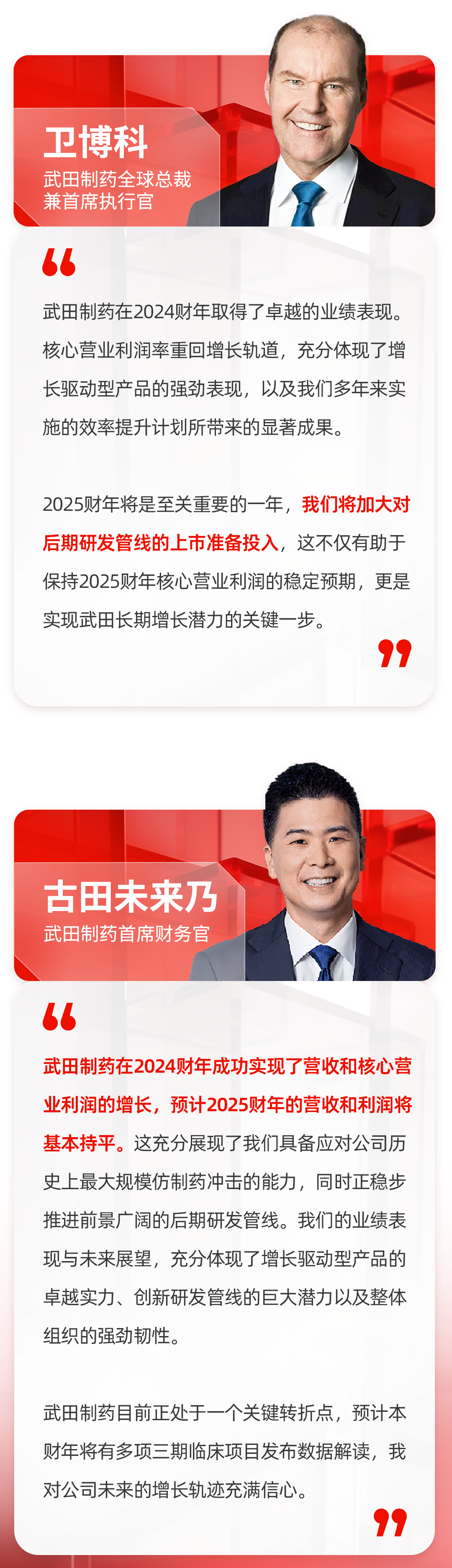 武田制药公布2024财年全年业绩和2025财年展望医药新闻-ByDrug-一站式医药资源共享中心-医药魔方