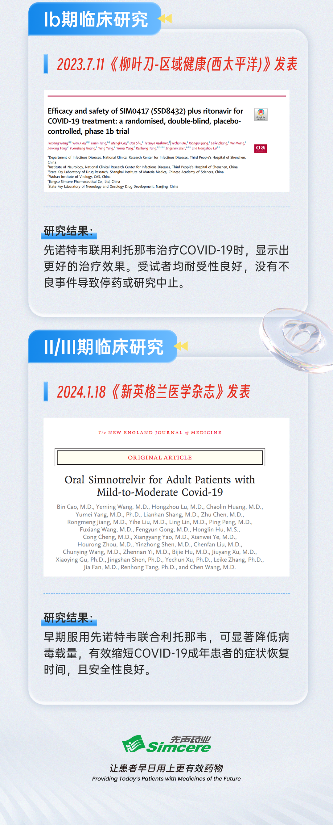 先诺欣®研究登《新英格兰医学杂志》, 成为首款证据链完整的国产3CL抗新冠药医药新闻-ByDrug-一站式医药资源共享中心-医药魔方