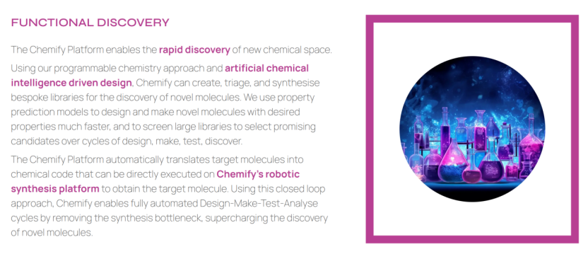 探针AI医疗专题：Chemify，用AI编程化学，开启分子创造的“代码时代”医药新闻-ByDrug-一站式医药资源共享中心-医药魔方